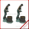 Woman With Jar Bronze Water Fountain Statue YL-K154